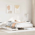 Bedframe van massief grenenhout voor een stabiele en duurzame slaap - Wit / 120 x 190 cm - Bedden & bedframes