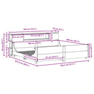 Bedframe van massief grenenhout voor een stabiele nachtrust - Bedden & bedframes