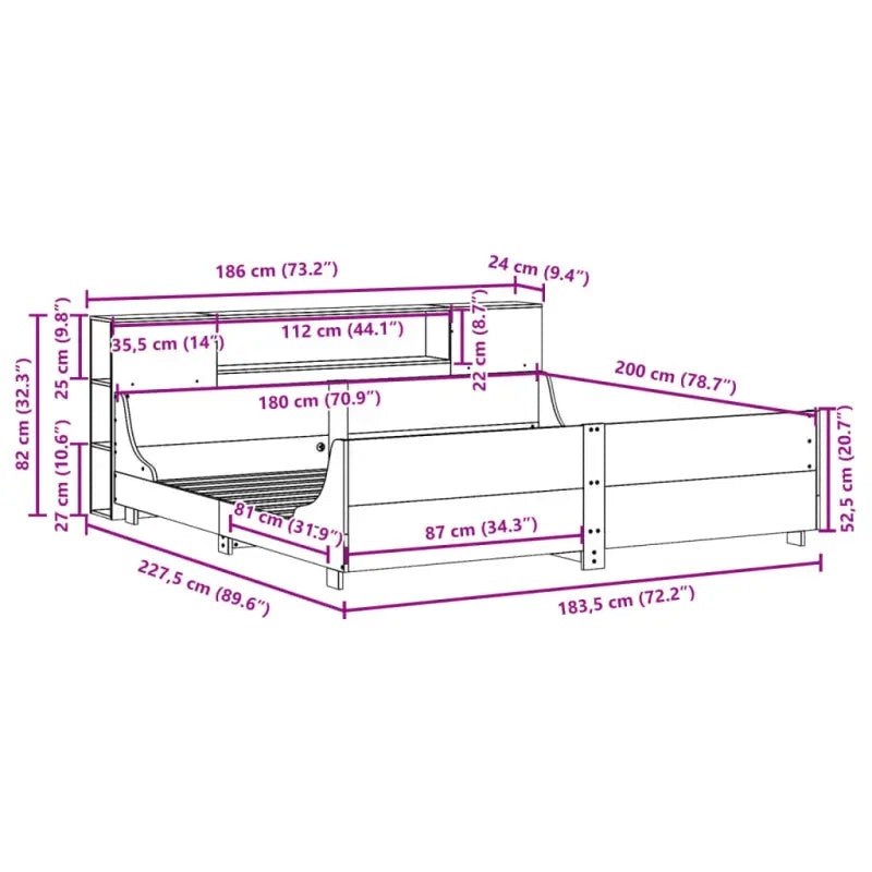 Bedframe van massief grenenhout voor een stabiele nachtrust - Bedden & bedframes