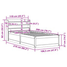 Bedframe van massief grenenhout voor een stabiele nachtrust - Bedden & bedframes
