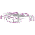 Bedframe van massief grenenhout voor een stabiele nachtrust - Bedden & bedframes