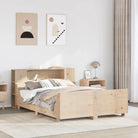 Bedframe van massief grenenhout voor een stabiele nachtrust - Naturel / 120 x 200 cm - Bedden & bedframes