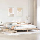 Bedframe van massief grenenhout voor een stabiele nachtrust - Naturel / 200 x 200 cm - Bedden & bedframes