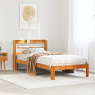 Bedframe van massief grenenhout voor een stabiele nachtrust - Wasbruin / 90 x 190 cm - Bedden & bedframes