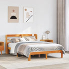 Bedframe van massief grenenhout voor een stabiele nachtrust - Wasbruin / 140 x 190 cm - Bedden & bedframes
