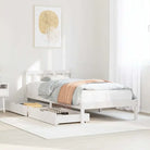 Bedframe van massief grenenhout voor een stabiele nachtrust - Wit / 100 x 200 cm - Bedden & bedframes