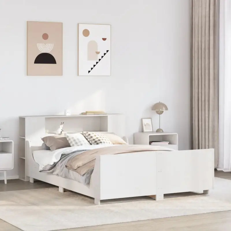 Bedframe van massief grenenhout voor een stabiele nachtrust - Wit / 120 x 190 cm - Bedden & bedframes