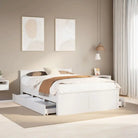 Bedframe van massief grenenhout voor een stabiele nachtrust - Wit / 150 x 200 cm - Bedden & bedframes