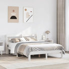 Bedframe van massief grenenhout voor een stabiele nachtrust - Wit / 160 x 200 cm - Bedden & bedframes