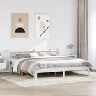Bedframe van massief grenenhout voor een stabiele nachtrust - Wit / 180 x 200 cm - Bedden & bedframes