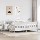 Bedframe van massief grenenhout voor een stabiele nachtrust - Wit / 180 x 200 cm - Bedden & bedframes