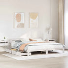 Bedframe van massief grenenhout voor een stabiele nachtrust - Wit / 180 x 200 cm - Bedden & bedframes