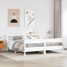 Bedframe van massief grenenhout voor een stabiele nachtrust - Wit / 180 x 200 cm - Bedden & bedframes