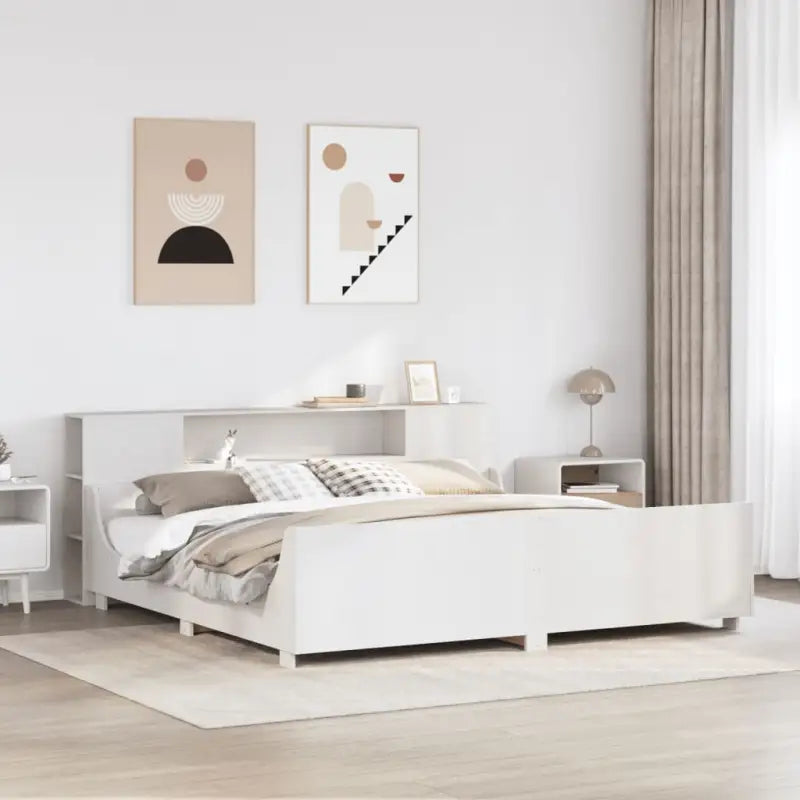 Bedframe van massief grenenhout voor een stabiele nachtrust - Wit / 180 x 200 cm - Bedden & bedframes