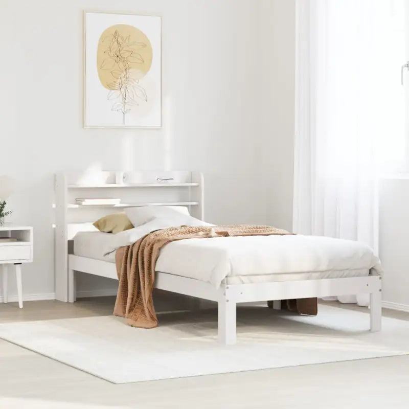Bedframe van massief grenenhout voor een stabiele nachtrust - Wit / 90 x 200 cm - Bedden & bedframes