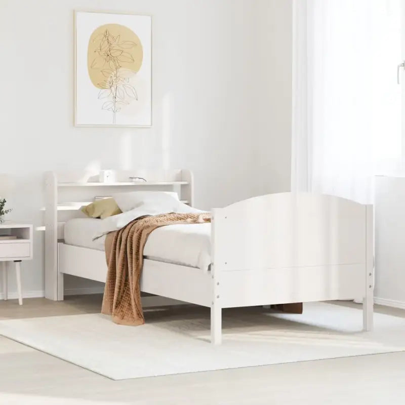 Bedframe van massief grenenhout voor een stabiele nachtrust - Wit / 90 x 200 cm - Bedden & bedframes