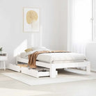 Bedframe van massief grenenhout voor een stabiele nachtrust - Wit / 90 x 200 cm - Bedden & bedframes