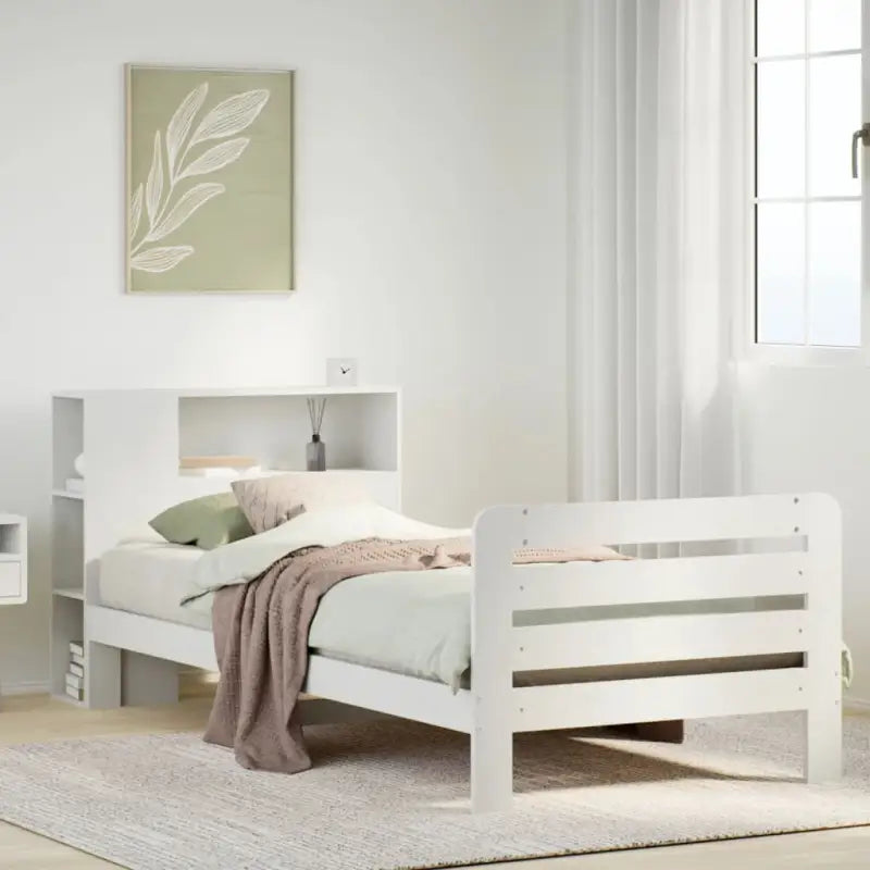Bedframe van massief grenenhout voor een stabiele nachtrust - Wit / 90 x 200 cm - Bedden & bedframes