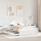 Bedframe van massief grenenhout voor een stabiele slaapbasis - Wit / 160 x 200 cm - Bedden & bedframes