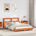 Bedframe van massief grenenhout voor een stabiele slaapkamer basis - Wasbruin / 160 x 200 cm - Bedden & bedframes