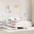 Bedframe van massief grenenhout voor een stabiele slaapkamer basis - Wit / 150 x 200 cm - Bedden & bedframes