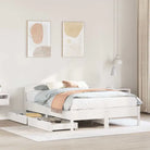 Bedframe van massief grenenhout voor een stabiele slaapkamer basis - Wit / 120 x 200 cm - Bedden & bedframes