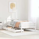 Bedframe van massief grenenhout voor een stabiele slaapplek - Wit / 90 x 190 cm - Bedden & bedframes