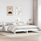 Bedframe van massief grenenhout voor een sterke en duurzame slaapplaats - Wit / 180 x 200 cm - Bedden & bedframes