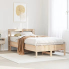 Bedframe van massief grenenhout voor een sterke en duurzame slaapplaats - Naturel / 120 x 200 cm - Bedden & bedframes