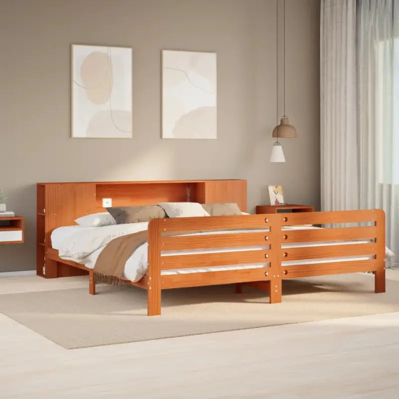 Bedframe van massief grenenhout voor een stevige en duurzame slaapplaats - Bedden & bedframes