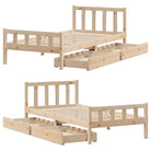 Bedframe van massief grenenhout voor een stevige en duurzame slaapplek - Bedden & bedframes