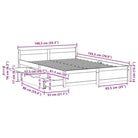 Bedframe van massief grenenhout voor een stevige en duurzame slaapruimte - Bedden & bedframes