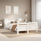 Bedframe van massief grenenhout voor een stevige en duurzame slaapplaats - Wit / 150 x 200 cm - Bedden & bedframes