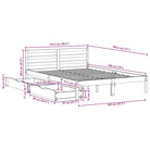 Bedframe van massief grenenhout voor een stevige en duurzame slaapkamer - Bedden & bedframes