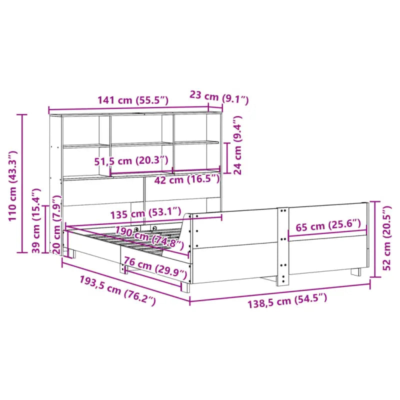 Bedframe van massief grenenhout voor een stevige nachtrust - Bedden & bedframes