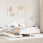 Bedframe van massief grenenhout voor stabiele en duurzame slaapkamer</assistant - Wit / 140 x 200 cm - Bedden &