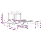 Bedframe van massief grenenhout voor stabiele en duurzame slaapgemoedsrust - Bedden & bedframes