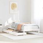 Bedframe van massief grenenhout voor stabiele en duurzame slaapkamer</assistant - Wit / 90 x 190 cm - Bedden & bedframes
