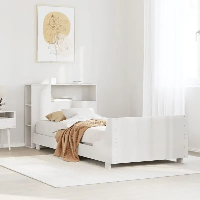 Bedframe van massief grenenhout voor stabiele en duurzame slaapruimte - Wit / 90 x 200 cm - Bedden & bedframes