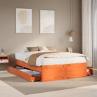 Bedframe van massief grenenhout voor stevige en duurzame slaapcomfort - Wasbruin / 160 x 200 cm - Bedden & bedframes