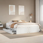 Bedframe van massief grenenhout voor stevige en duurzame slaapcomfort - Wit / 180 x 200 cm - Bedden & bedframes