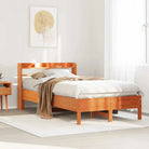 Bedframe van massief grenenhout voor stevige en duurzame slaapruimte - Wasbruin / 100 x 200 cm - Bedden & bedframes