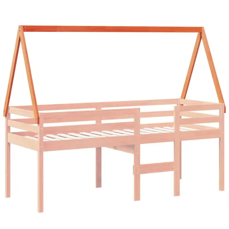 Bedhuisje voor kinderen van massief grenenhout met open zijdeur - Accessoires voor bedden