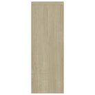 Beeldhouwd bewerkt hout wandplank met modern strak ontwerp - Sonoma eiken / 1 - Wandplanken