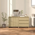 Behandeld bewerkt hout dressoir met ruime afmetingen voor opbergruimte - Sonoma eiken / 2 - Dressoirs & buffetkasten