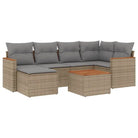 Beige loungeset met gepoedercoat staal voor buitenplezier - Tuinsets