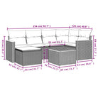 Beige loungeset met gepoedercoat staal voor buitenplezier - Tuinsets