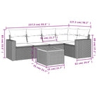 Beige loungeset met gepoedercoat staal voor jouw tuin of terras - Tuinsets