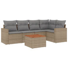 Beige loungeset met gepoedercoat staal voor jouw tuin of terras - Tuinsets
