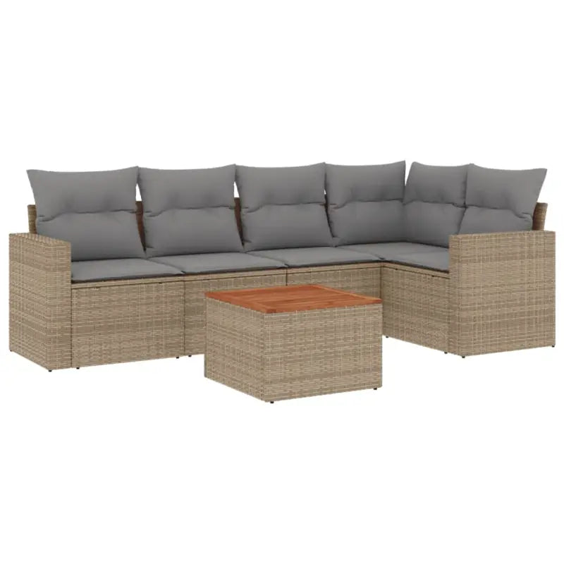 Beige loungeset met gepoedercoat staal voor jouw tuin of terras - Tuinsets